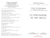 book La philosophie au XIIIe siècle