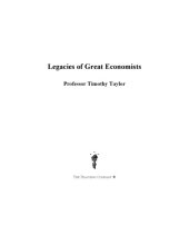 book Legacies of Great Economists