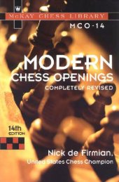 book Modern Chess Openings MCO-14 (completely revised)