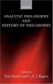 book Analytic Philosophy And History Of Philosophy Oxford