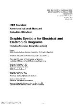 book 315-1975 R1993) IEEE Graphic Symbols for Electrical and Electronic Diagrams Including Reference Designation Letters) Bound with its Supplement 315-1986 R1993 