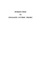 book Introduction to Stochastic Control Theory