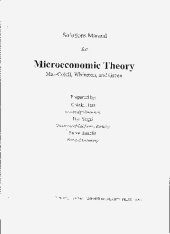 book Economics Solutions Manual for Microeconomics Theory