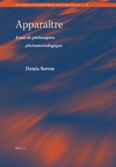 book Apparaitre: Essai de philosophie phénoménologique