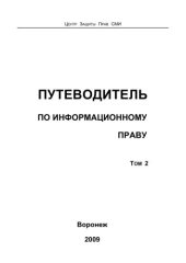 book Путеводитель по информационному праву. В 3 т. Т. 2