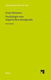 book Psychologie vom empirischen Standpunkt