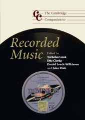 book The Cambridge Companion to Recorded Music