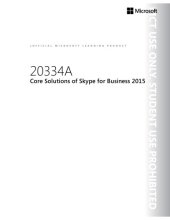 book 20334A: Core Solutions of Skype for Business 2015