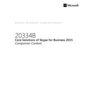 book 20334B: Core Solutions of Skype for Business 2015