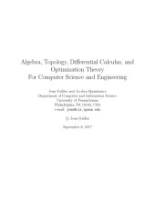 book Algebra, Topology, Differential Calculus, and Optimization Theory For Computer Science and Engineering [lecture notes]