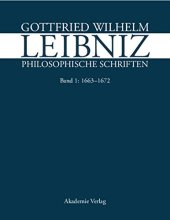 book Philosophische Schriften, Band I: 1663-1672