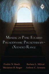 book Manual of Panic Focused Psychodynamic Psychotherapy – eXtended Range