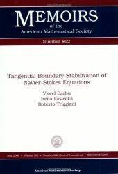 book Tangential Boundary Stabilization of Navier-stokes Equations