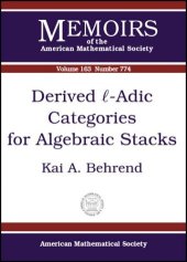 book Derived L-Adic Categories for Algebraic Stacks