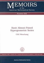 book Basic Almost-Poised Hypergeometric Series: September 1998
