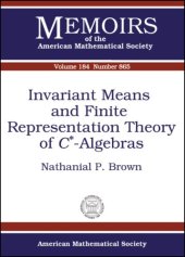 book Invariant Means and Finite Representation Theory of *hBAlgebras