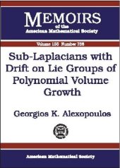 book Sub-Laplacians with Drift on Lie Groups of Polynomial Volume Growth