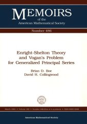 book Enright-Shelton Theory and Vogan’s Problem for Generalized Principal Series