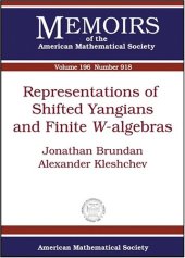 book Representations of Shifted Yangians and Finite W-algebras