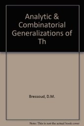book Analytic & Combinatorial Generalizations of the Rogers-Ramanujan Identities