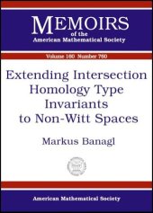 book Extending Intersection Homology Type Invariants to Non-Witt Spaces