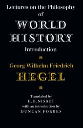 book Lectures on the Philosophy of World History