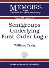 book Semigroups Underlying First-order Logic