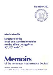 book Structure of the Level One Standard Modules for the Affine Lie Algebras Blp