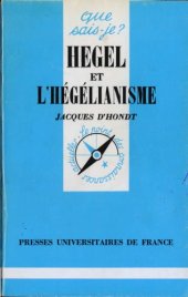 book Hegel et l’hegelianisme