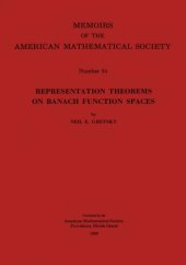 book Representation Theorems on Banach Function Spaces