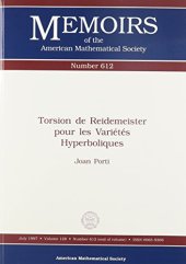 book Torsion De Reidemeister Pour Les Varietes Hyperboliques