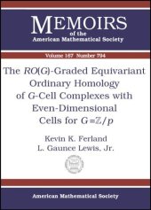 book The Rog-graded Equivariant Ordinary Homology of G-cell Complexes With Even-dimensional Cells for G=z/P