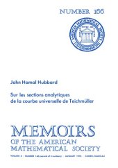 book Sur les Sections Analytiques de la Courbe Universelle de Teichmuller