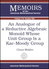 book An Analogue Of A Reductive Algebraic Monoid Whose Unit Group Is A Kac-moody Group