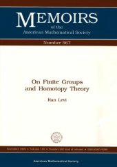 book On Finite Groups and Homotopy Theory