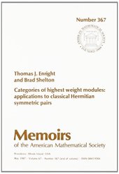 book Categories of Highest Weight Modules: Applications to Classical Hermitian Symmetric Pairs