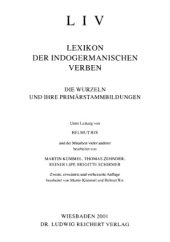 book Lexikon der indogermanischen Verben