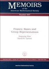 book Frames, Bases, and Group Representations