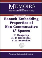 book Banach Embedding Properties of Non-Commutative Lp-Spaces