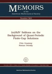 book M Kdv Solitons on the Background of Quasi-Periodic Finite-Gap Solutions