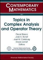 book Topics in Complex Analysis and Operator Theory