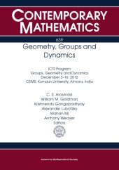 book Geometry, Groups and Dynamics: Icts Program Groups, Geometry and Dynamics December 3-16, 2012 Cems, Kumaun University, Amora, India