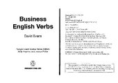 book Business English Verbs