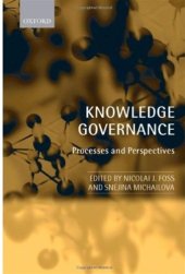 book Knowledge Governance: Processes and Perspectives