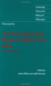 book Nietzsche Anti-Christ, Ecce Homo, Twilight of the Idols