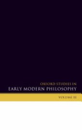 book Oxford Studies in Early Modern Philosophy