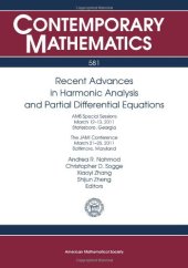 book Recent Advances in Harmonic Analysis and Partial Differential Equations: Ams Special Sessions, March 12-13, 2011, Statesboro, Georgia: the Jami ... Maryland