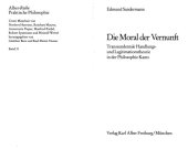 book Die Moral der Vernunft. Transzendentale Handlungs- und Legitimationstheorie in der Philosophie Kants