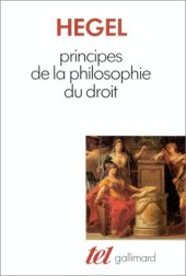 book Principes de la philosophie du droit