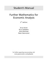 book Essential mathematics for economic analysis - Student’s Manual